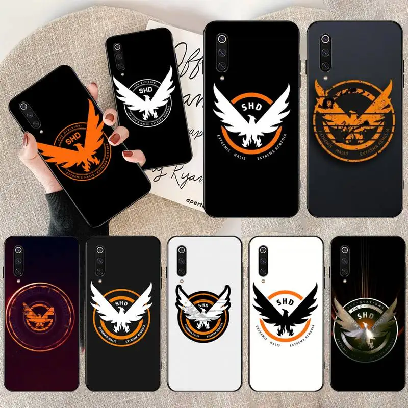 HPCHCJHM Tom Clancy's The Division SHD bird черный ТПУ мягкий резиновый чехол для телефона Xiaomi Mi9 9SE