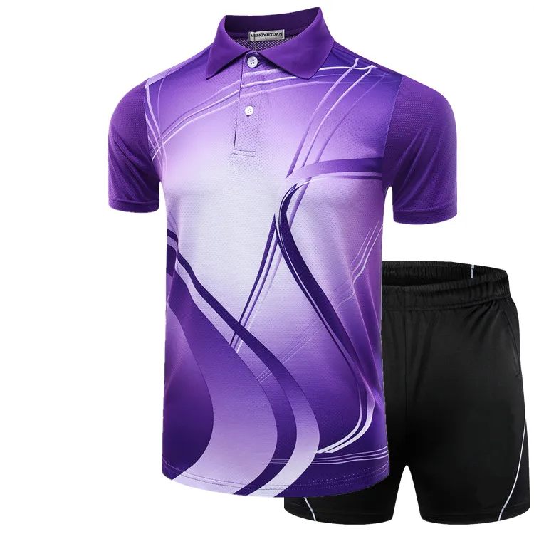 Новинка теннисные футболки для мужчин и женщин набор гольфа бадминтона + шорты