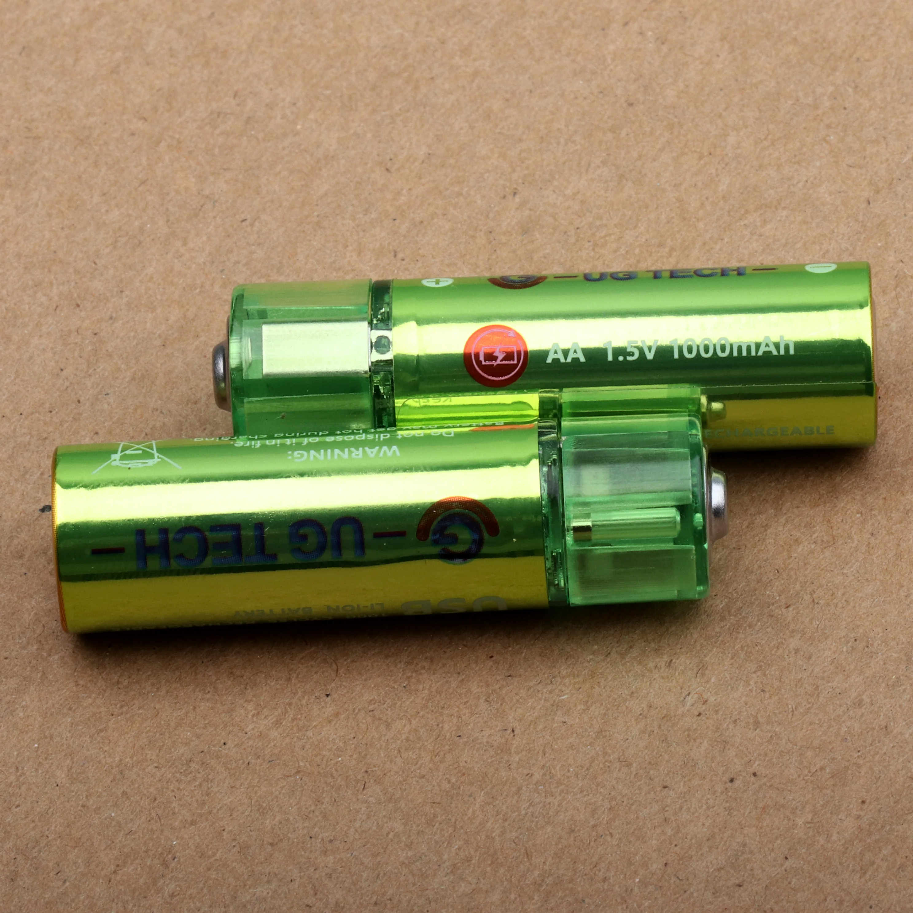 1000 mAh 1 5 V NiMH AA перезаряжаемый литий-ионный аккумулятор со встроенным портом Micro USB 2