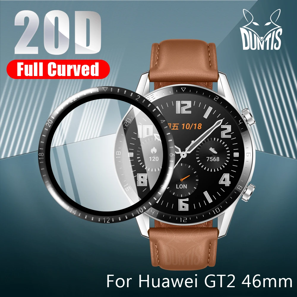 Защитная пленка 20D с закругленными краями для умных часов Huawei Watch GT2 GT 2 46 мм мягкая