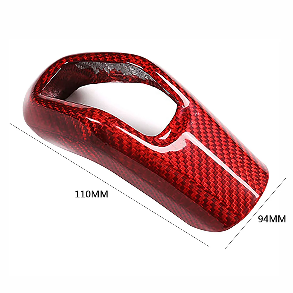 

Carbon Fiber Gear Shift Knob Cover Replacement for Land Rover Range Rover Sport 2014-2017 Red Car Styling Interior Accessories
