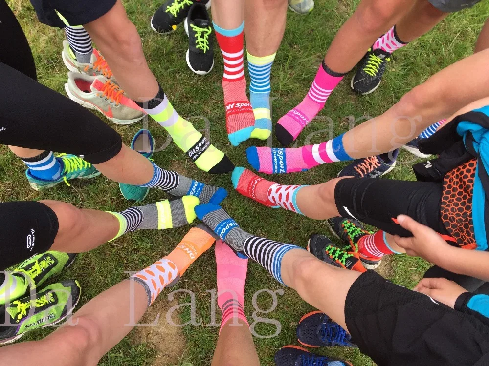 Профессиональные велосипедные носки DH Спортивные Новые защищают ноги которые