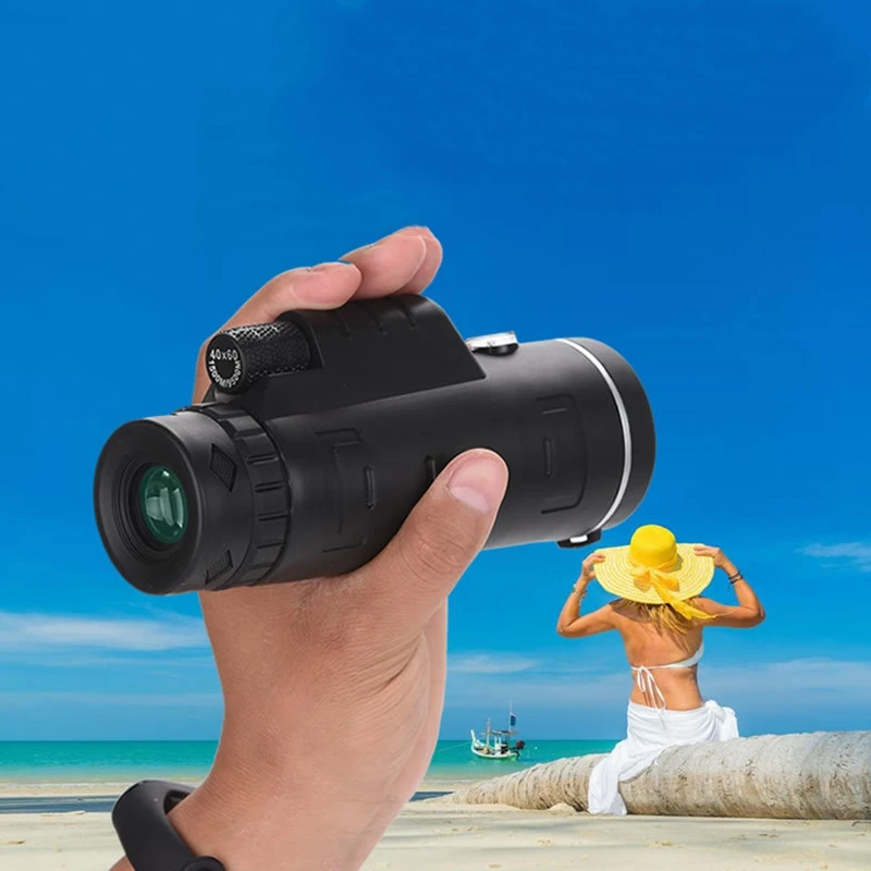40X60 монокулярный телескоп высокой четкости мощный мобильный телефон камера для