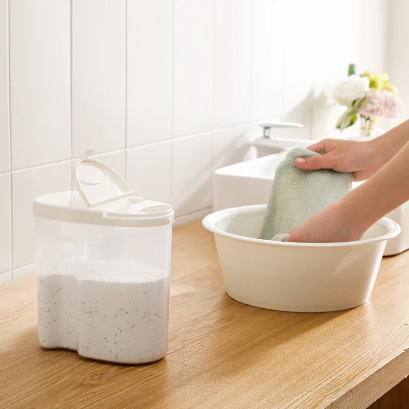 Домашняя многофункциональная коробка для стирального порошка ящик хранения