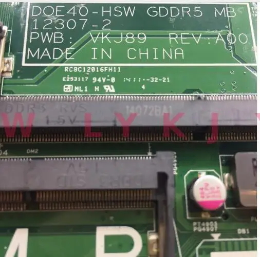KTUXB 12307-2 PWB: VKJ89 REV: A00 для DELL 5437 3437 материнская плата ноутбука ЦП i7 4500U GT750M 2G DDR3 100%