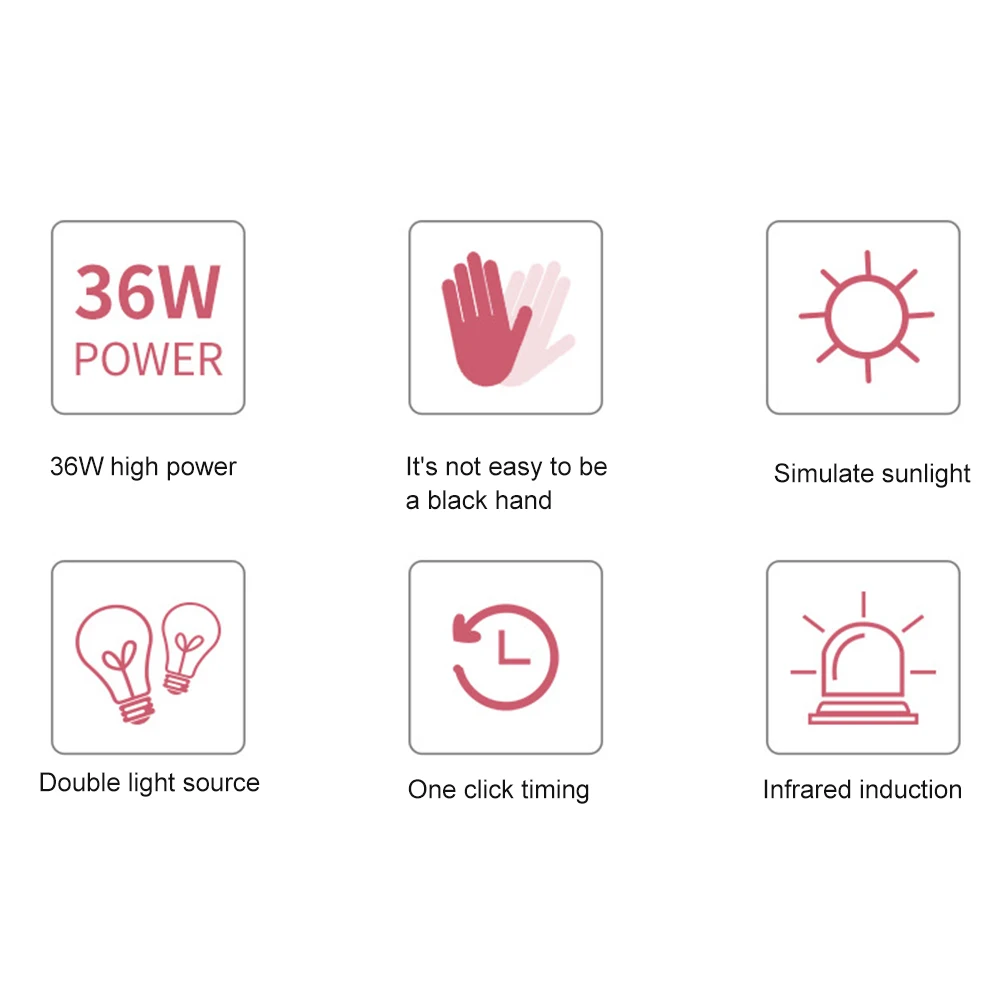 

36W Salon Automatic Sensing LCD Display 30s 60s 99s Timer Nail Dryer Spa LED UV Lamp Professional For Regular Polish Manicure