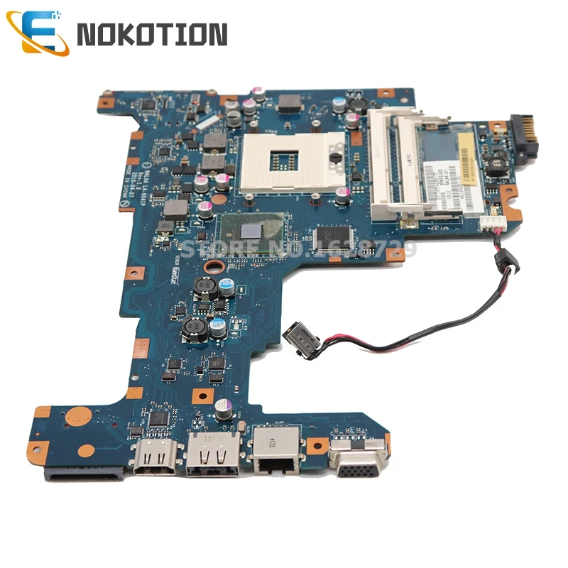 NOKOTION материнская плата для ноутбука Toshiba Satellite L670 L675 K000103760 NALAA LA-6041P REV 1,0 основная плата HM55 DDR3 Бесплатный процессор