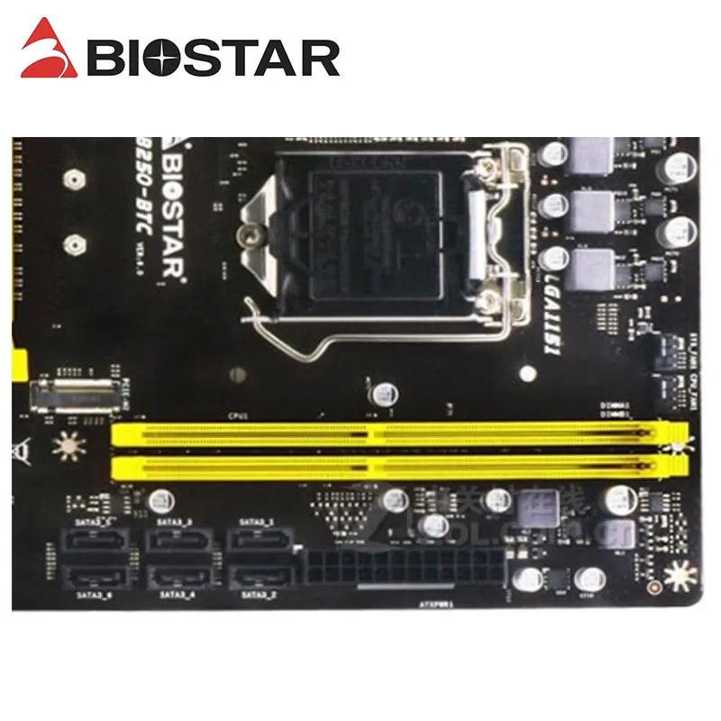 Для материнских плат BIOSTAR TB250-BTC 6PCIE B250 LGA 1151 DDR4 ATX BTC Mining системная плата