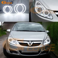 for opel vauxhall corsa d 2006 2007 2008 2009 2010 2011 ultra bright smd led angel eyes halo rings kit day light car styling