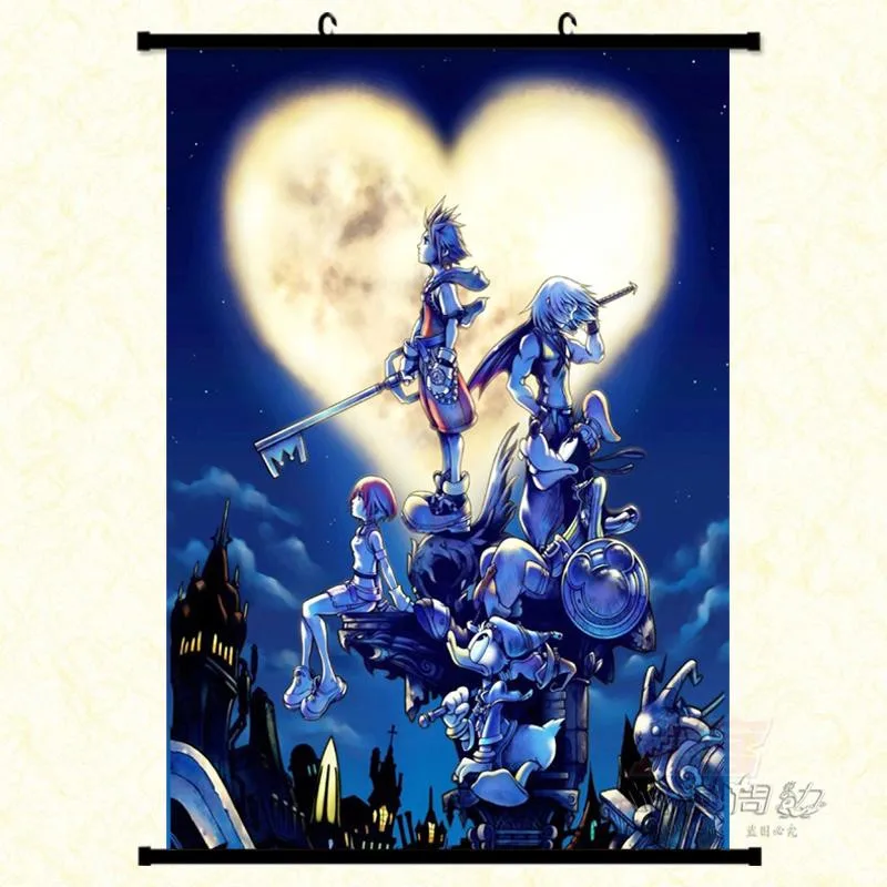 Японские Аниме игры Kingdom Hearts Sora &amp Riku Kairi Ventus Aqua домашний декор настенный плакат