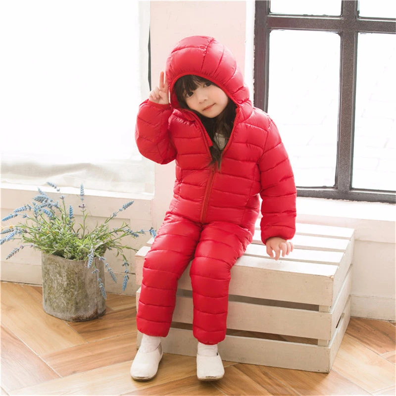 Hooded Children's Clothes Set 2020 New Girls and Boys Winter Jacket+Pant Costume Overalls Suit for Baby Kids Sport Clothing Sets | Детская