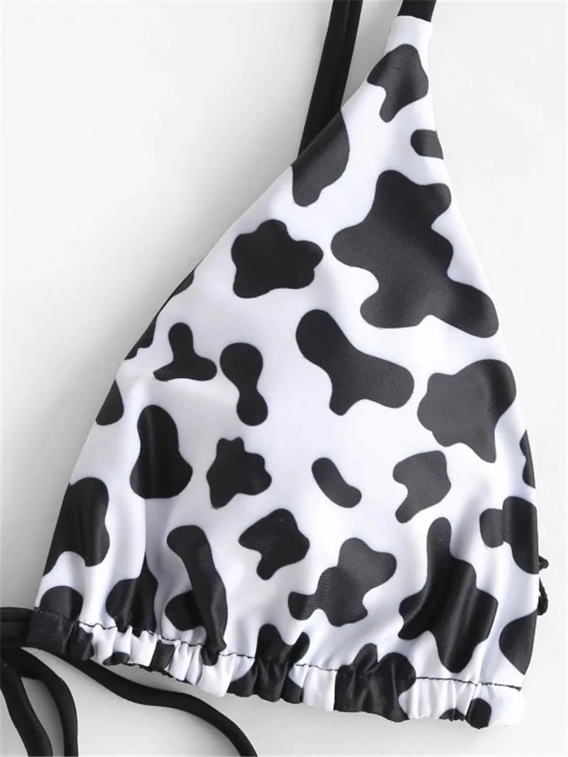 Сексуальный микро-бикини 2020 женский купальник с коровьим принтом Женский
