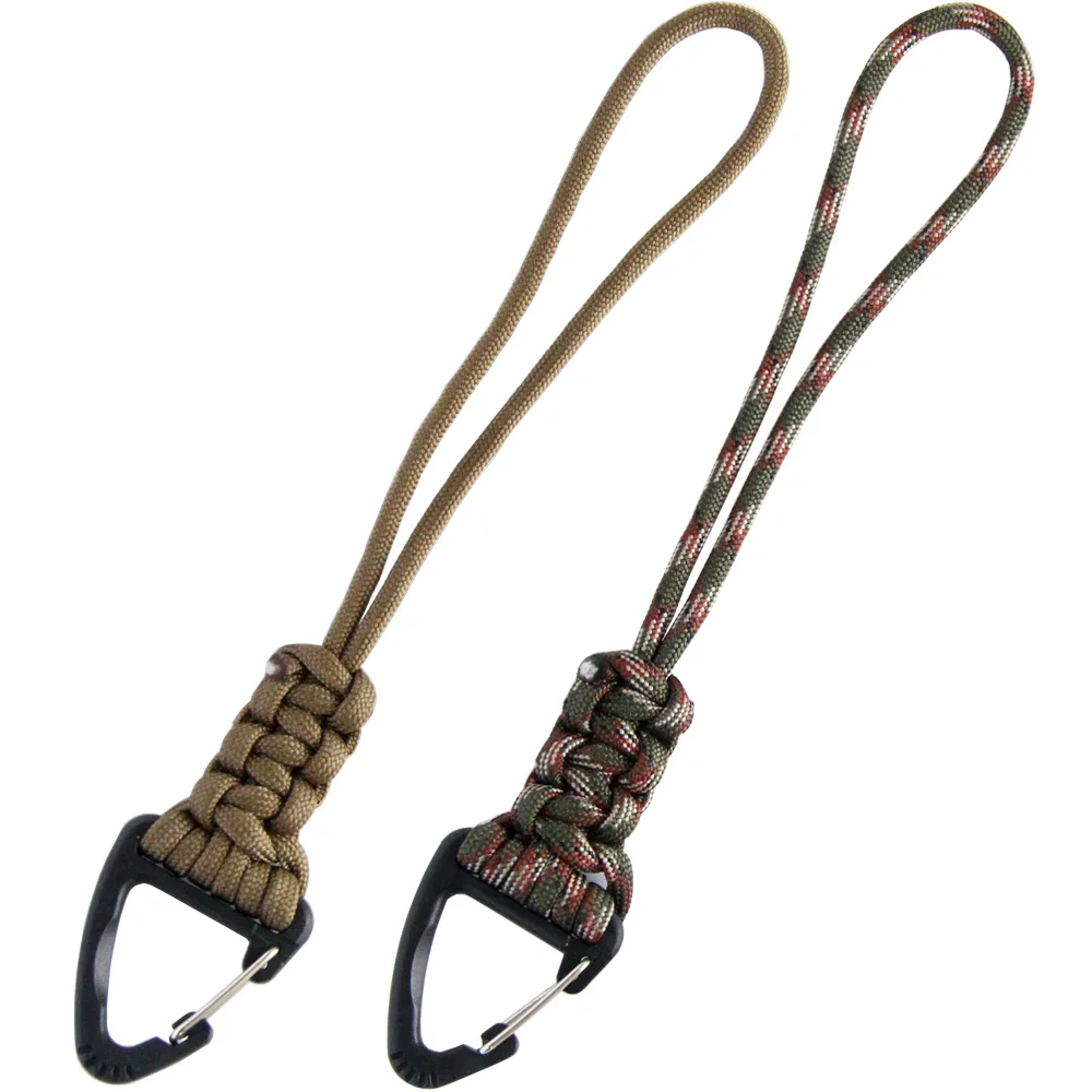 Тактический Плетеный нож ручной работы Qing Gear 2 шт. шнур с зажимом брелок для