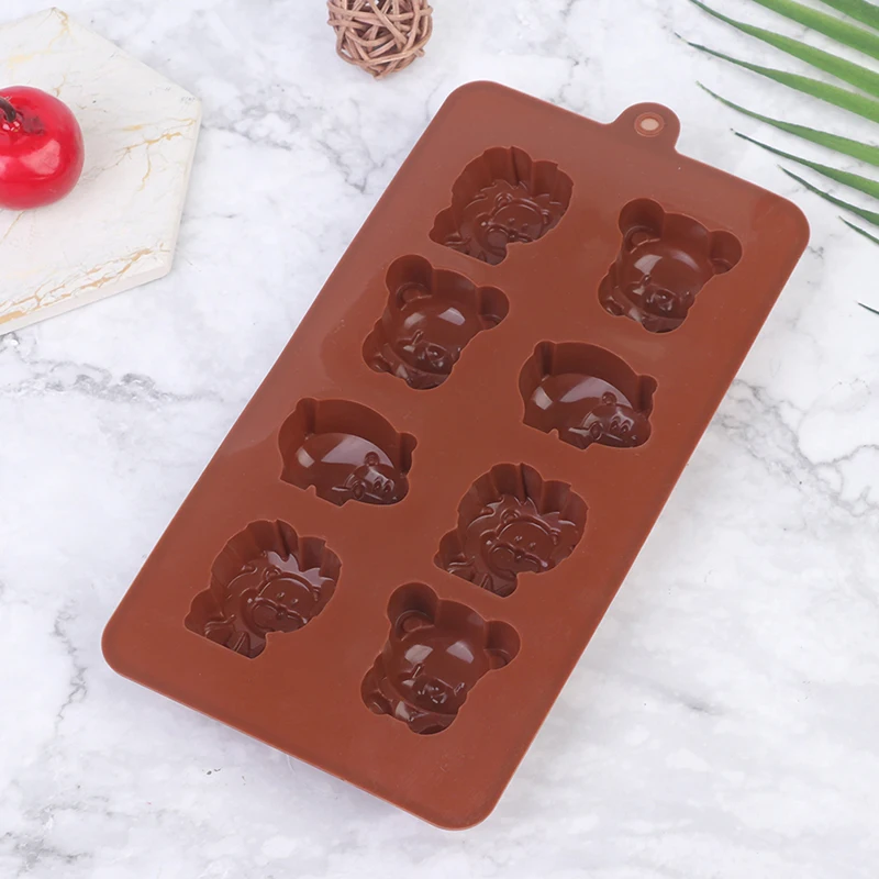 

1PCS Animal Silicone Mold Hippo Lion Bear Shape Chocolate Soap Cake Decorating DIY Kitchenware Bakeware Ice Mold Baking Tools