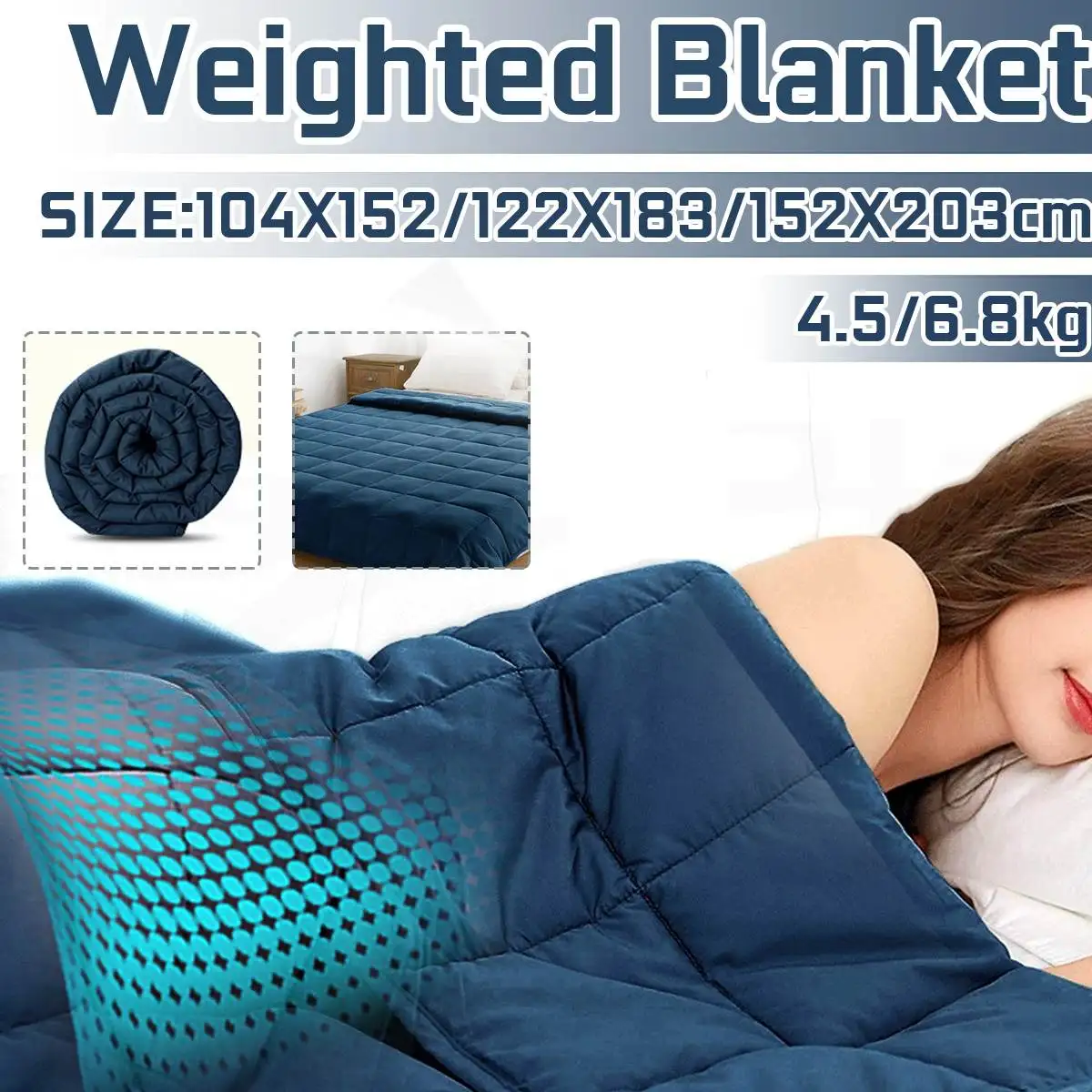 

Weighted Blanket For Children Adult Blankets Soft Sleeping Blanket Heavy Blanket Decompression Sleep Weighted Quilt Pressure Aid