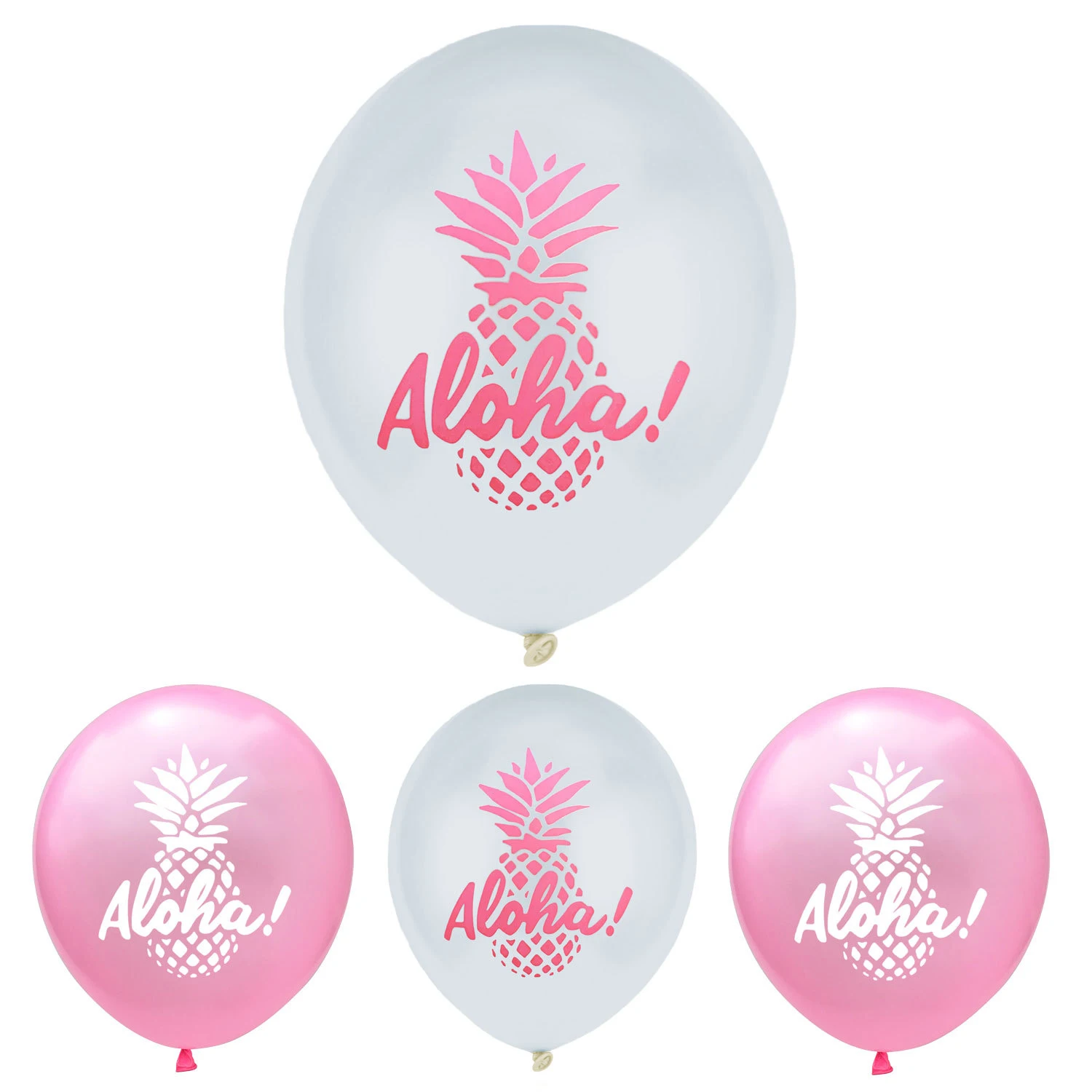

100pcs/bag 12 Inch Summer Theme Hawaii Party ALOHA Pineapple Latex Balloon Birthday Dancing Pool Party Decor DIY Ballons