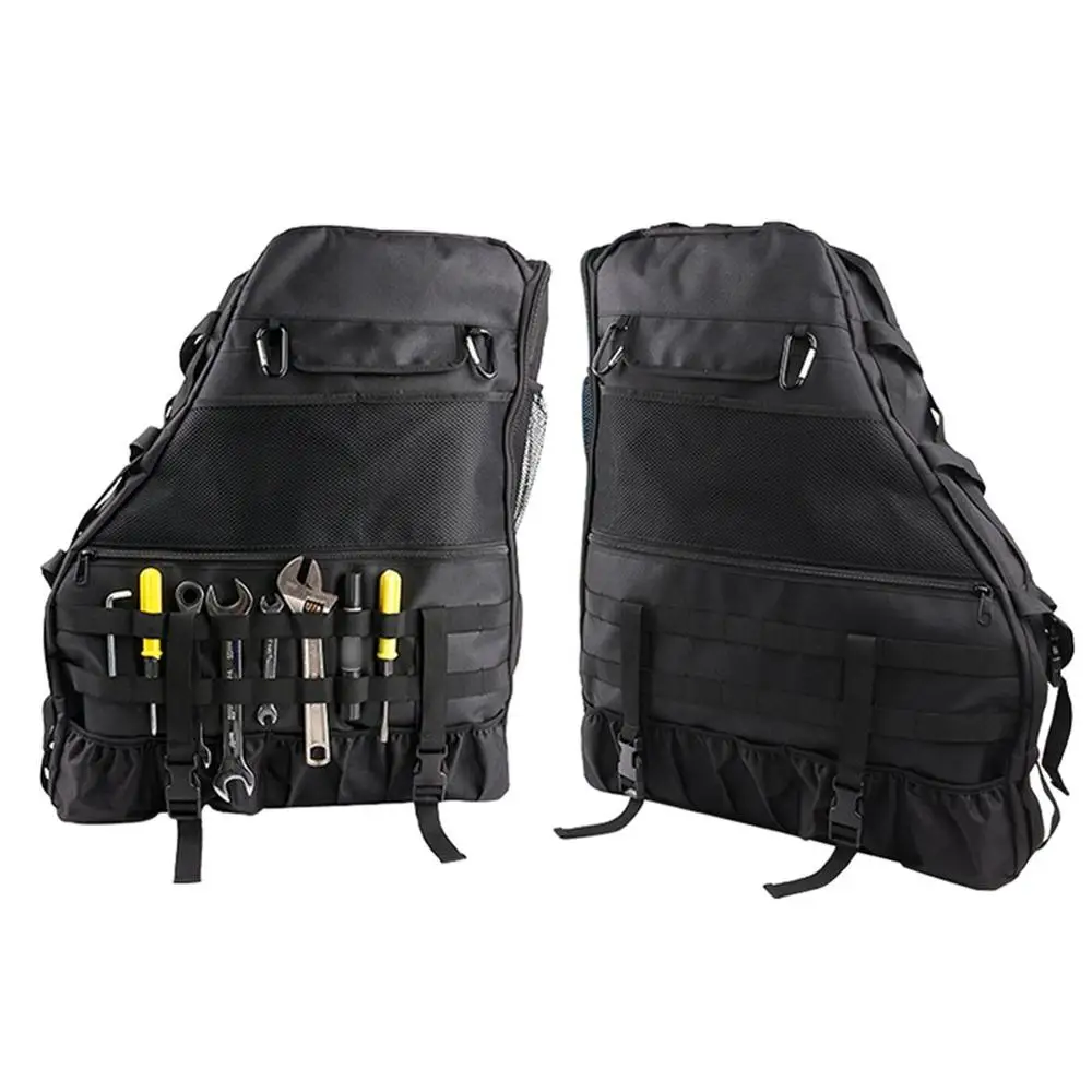 

Пара многофункциональных сумок для хранения, сумки для хранения в рулоне, сумки с несколькими карманами для Jeep Wrangler 2007 ~ 2016