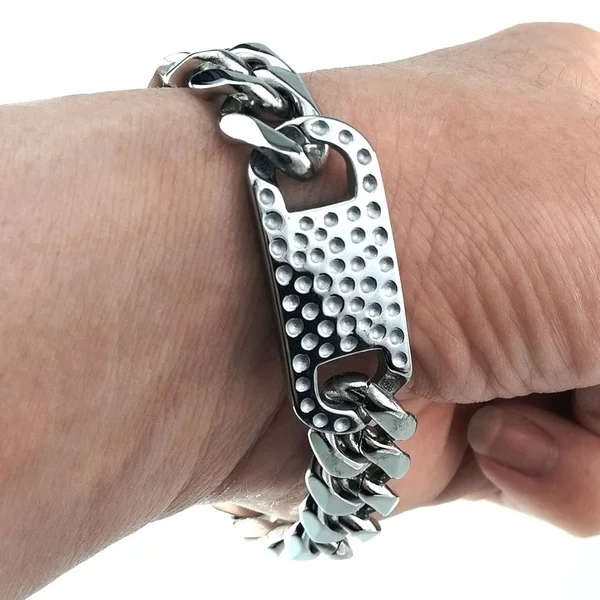 Мужские браслеты из нержавеющей стали для мальчиков Подарочные ювелирные