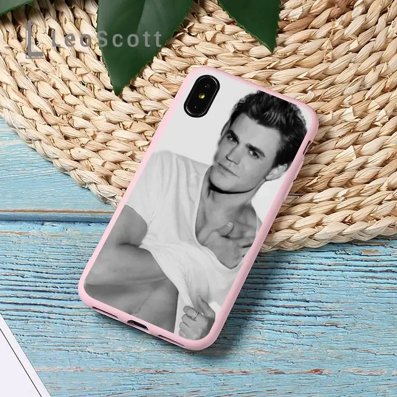 

The Vampire Diaries Paul Wesley Phone Case Candy Color for iPhone 11 12 mini pro XS MAX 8 7 6 6S Plus X 5S SE 2020 XR