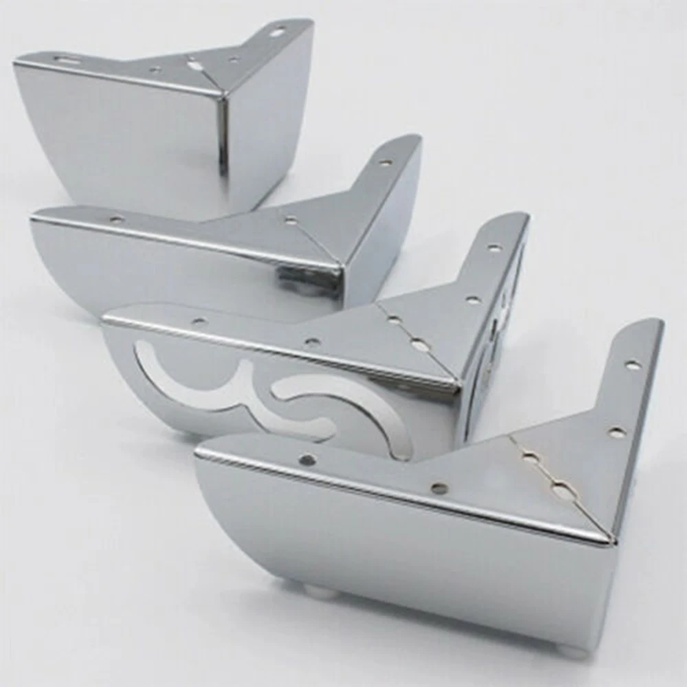 4 шт. металлические ножки хромированные мебельные для дивана кровати высота