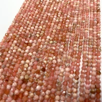 natural argentina rhodochrosite faceted seed beads without treatment small jewelry beads diy bracelet manualidades perples