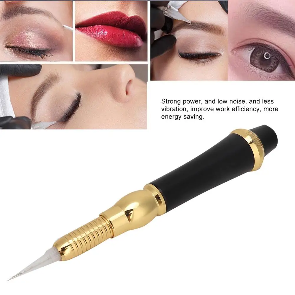 Newest Professional Tattoo Machine Semi-Permanent Makeup Bodys Art Eyebrow Eyeliner Lip Microblading Pen Supply US Plug 100-240V | Красота и