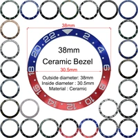 38mm ceramic bezel gmt and diving watch insert for 40mm mens watch watches replace accessories watch face watch bezel inserts