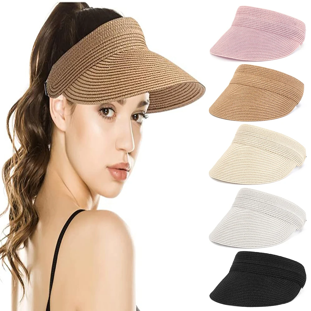 

Модная пляжная уличная женская шляпа с широкими полями, шляпа с солнцезащитным козырьком, складная шляпа с защитой от УФ-лучей