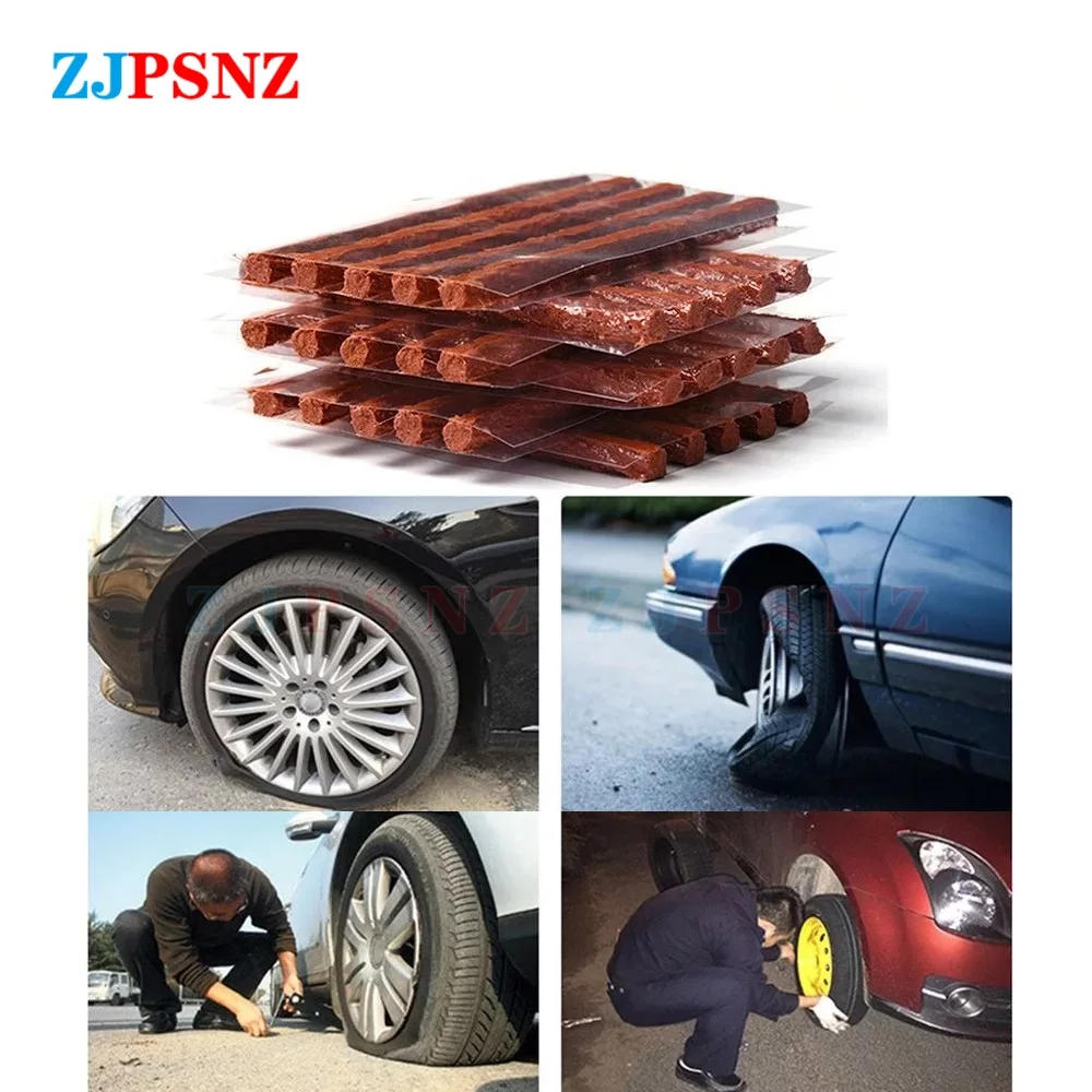 

Tire Repair Strips Stiring Glue 200mm For Tyre Puncture Emergency Car Motorcycle Bike Tyre Repairing Rubber Strips Repair Tools