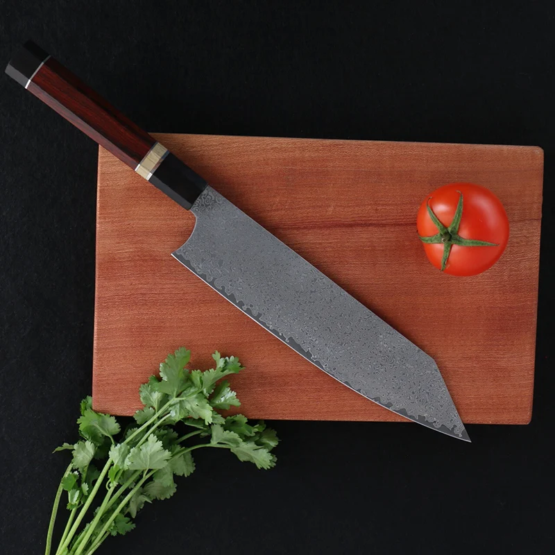 Кухонный нож дамасский речной шеф 67 этажный дамасская река Япония 8 дюймов