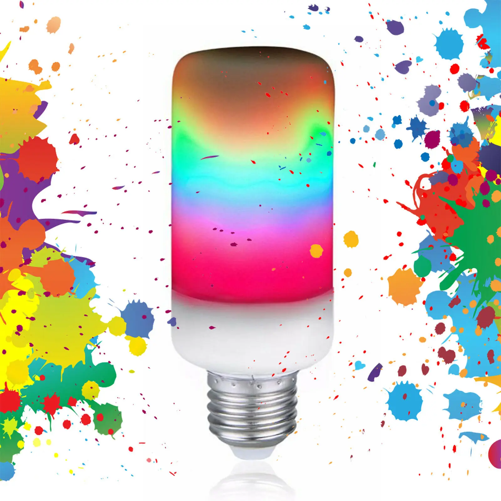 

10 шт., светодиодная RGB-лампа E27 для вечерние шения дома, 3/5/9 Вт