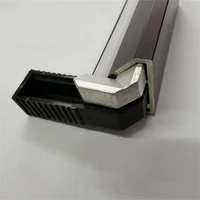 free shipping black color v shape led aluminum extrusion channel with end caps and corner ends