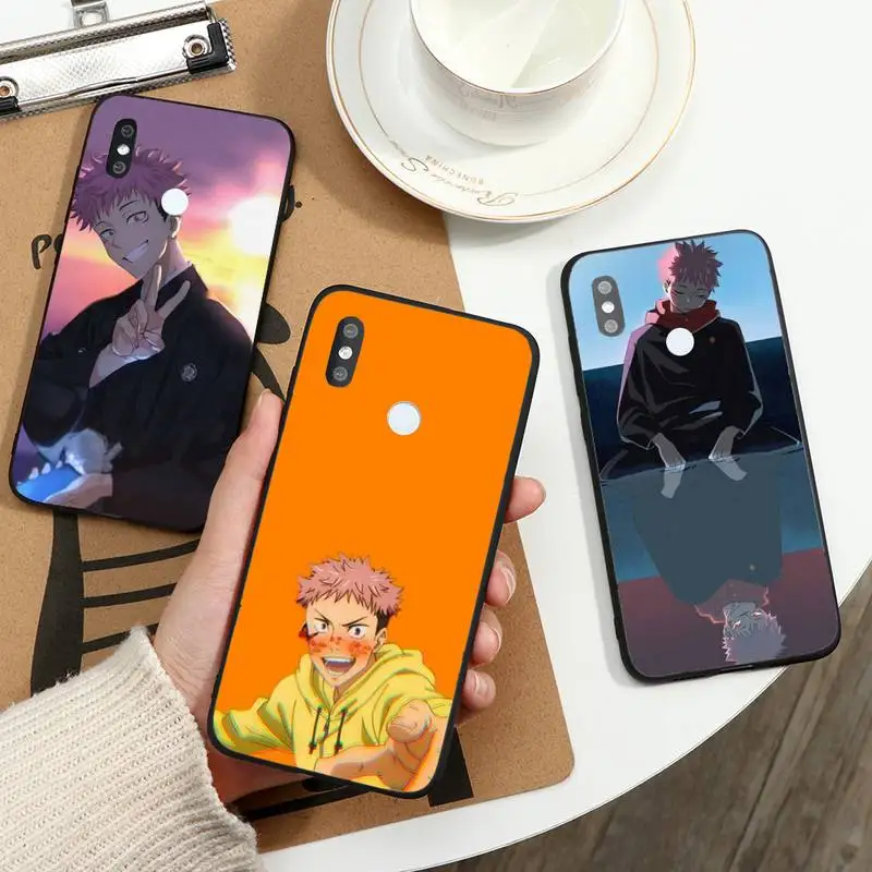 

Jujutsu Kaisen Yuji Itadori Phone Case For Xiaomi Redmi note 7 8 9 t max3 s 10 pro lite coque funda shell cover