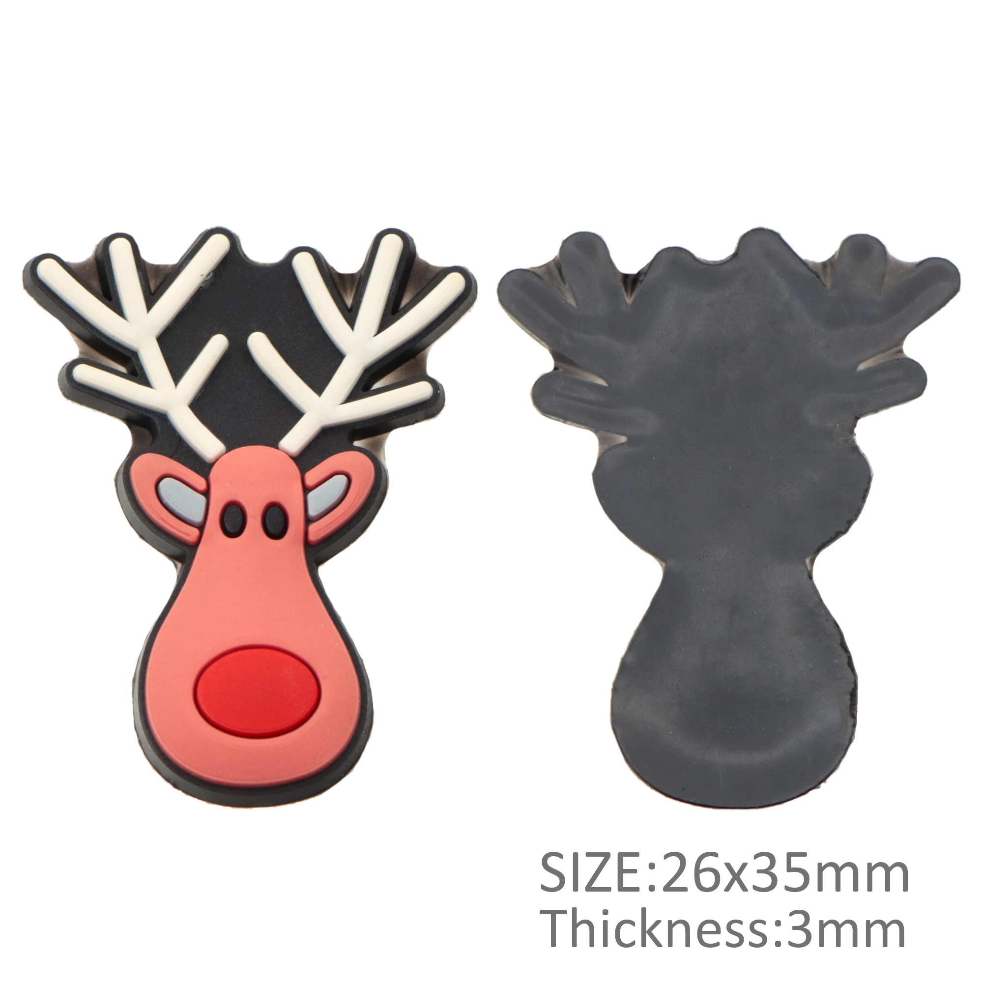 10 шт./лот Рождественская тема Санта ПВХ силиконовые поделки плоские застежки DIY