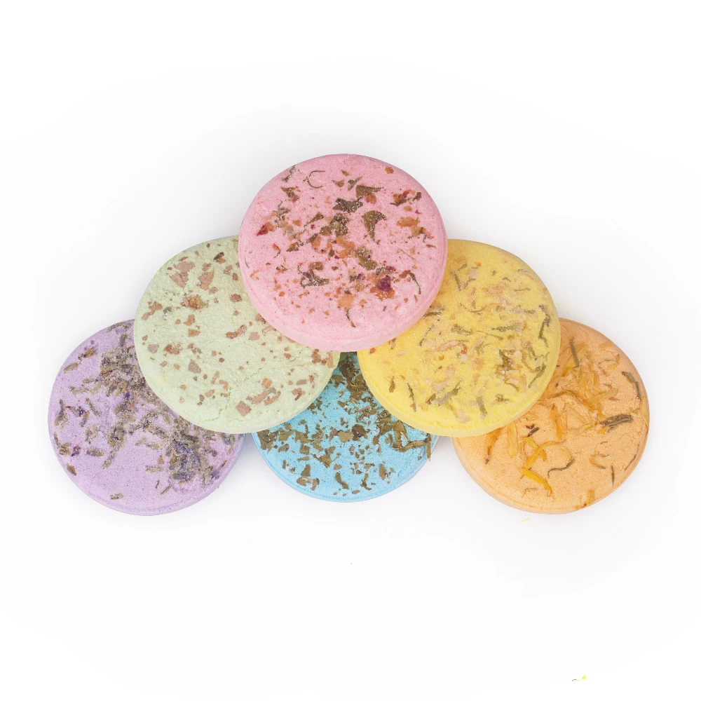 6 шт./компл. эфирное масло ароматерапия душ паровые таблетки спа Fizzies Бомбочки для