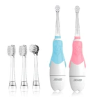 Seago детская Ультразвуковая электрическая зубная щетка для детей Батарея Мощность для От 0 до 12 лет Детские Смарт-таймер Водонепроницаемый + 4 мягкие насадки для зубной щетки