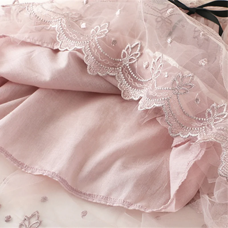 Платье принцессы для маленьких девочек с вышивкой бантом 2021 | Детская одежда и