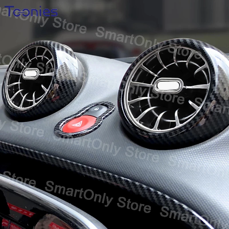 4 шт. автомобильный Кондиционер на выходе Крышка для Mercedes Benz Smart 453 Forfour Fortwo значок