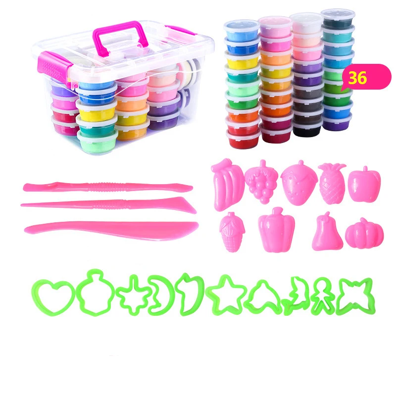 Kids Polymer Clay Super Light slime kit DIY Modelling Clay Slime Soft Intelligent Plasticine Learning Education Children For Toy