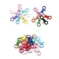 5pcs 13color metal lobster clasp clips car key rings hooks connectors keychain for diy bracelet chain jewelry making accessories