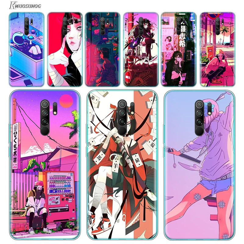 

Transparent Cover Anime vaporwave aesthetic For Xiaomi Redmi K40 K30i K30T K30S K30 K20 10X GO S2 Y2 Pro Ultra Phone Case