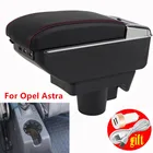 Для Защитные чехлы для сидений, сшитые специально для Opel Astra подлокотник Защитные чехлы для сидений, сшитые специально для Opel Astra H двойной слой центральный автомобильный подлокотник для хранения коробка зарядка через USB подстаканником пепельница аксессуары