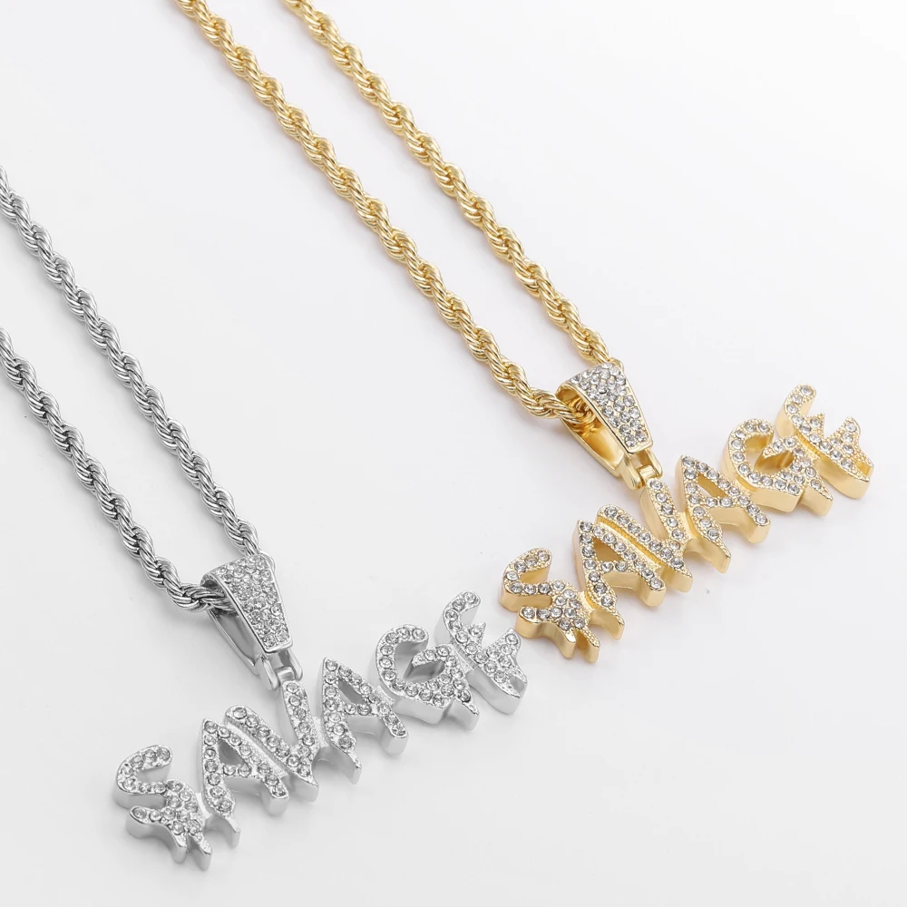 кулоны и подвескипарные кулоныподвески на шею женскиеОжерелье в стиле хип-хоп с