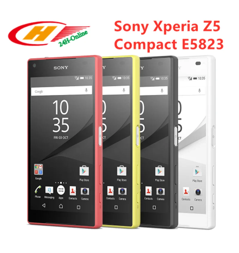 Sony Xperia Z5 Compact E5823 разблокирован 4,6 дюймов 2 Гб ОЗУ 32 Гб ПЗУ четырехъядерный телефон nfc