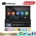 LeeKooLuu 1din автомобиль радио Android 10,1 GPS навигации 7 