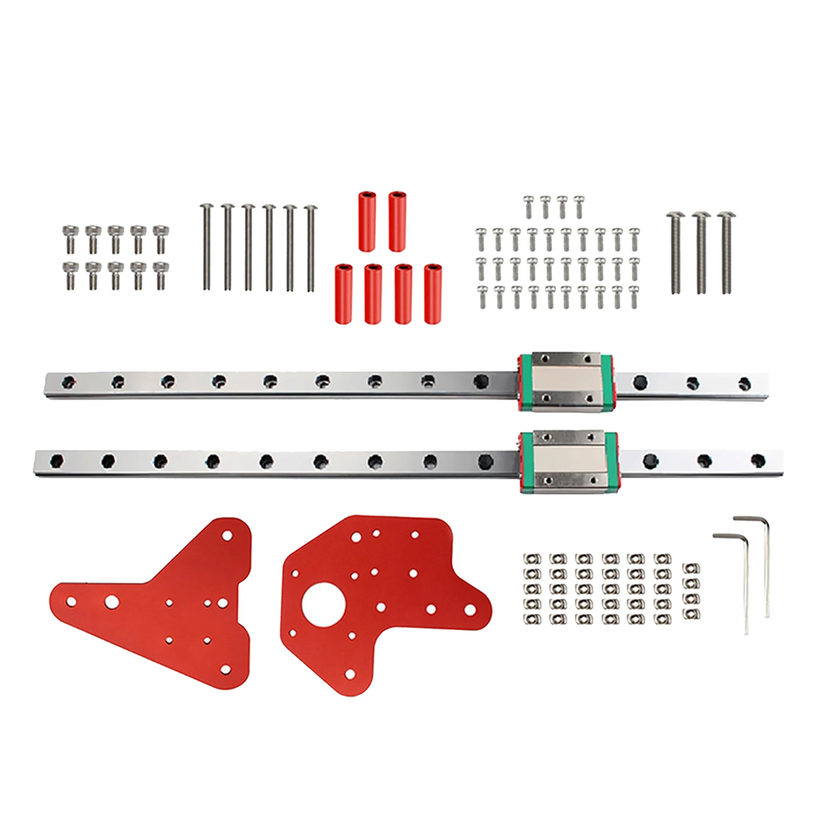 2x Mini Miniature Linear Rail Guide + Carriage MGN12H Block Kit Set DIY CNC Machine 3D Printer