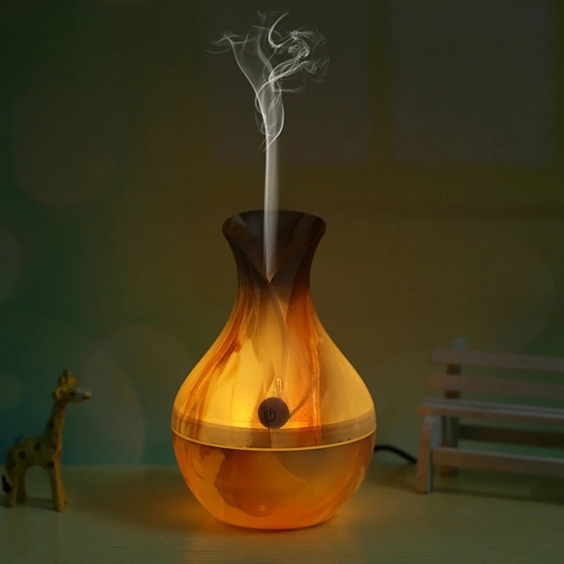 New 130Ml Usb Ultrasonic Air Humidifier Diffusers Aromatherapy Essential Oil Diffuser Plating For Home Office | Бытовая техника