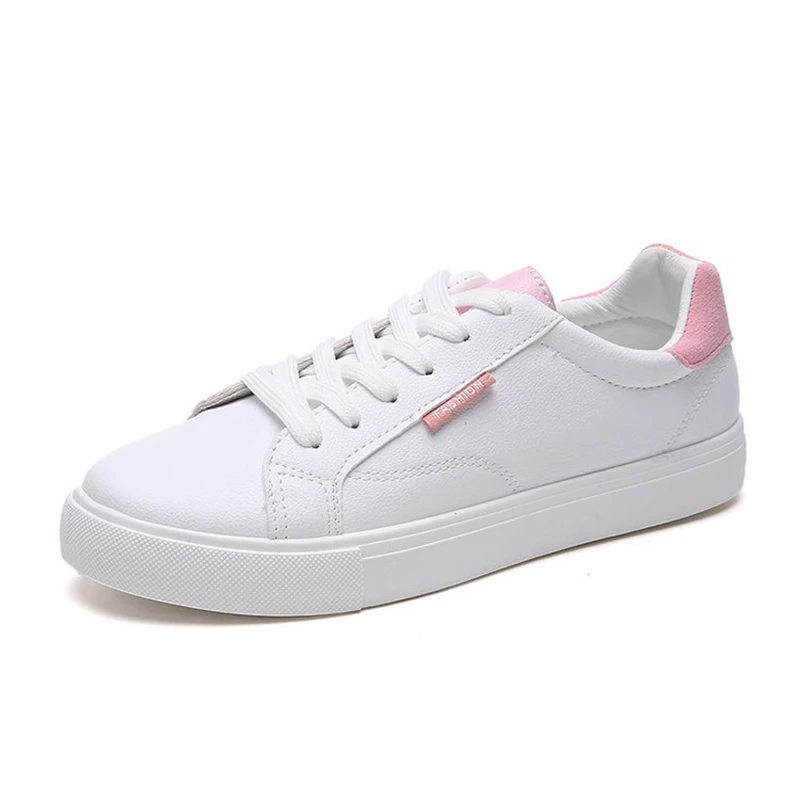 

Women Casual Shoes 2020 Autumn Women Sneakers Fashion Breathable PU Leather Platform White Women Shoes Soft Footwears NVX251