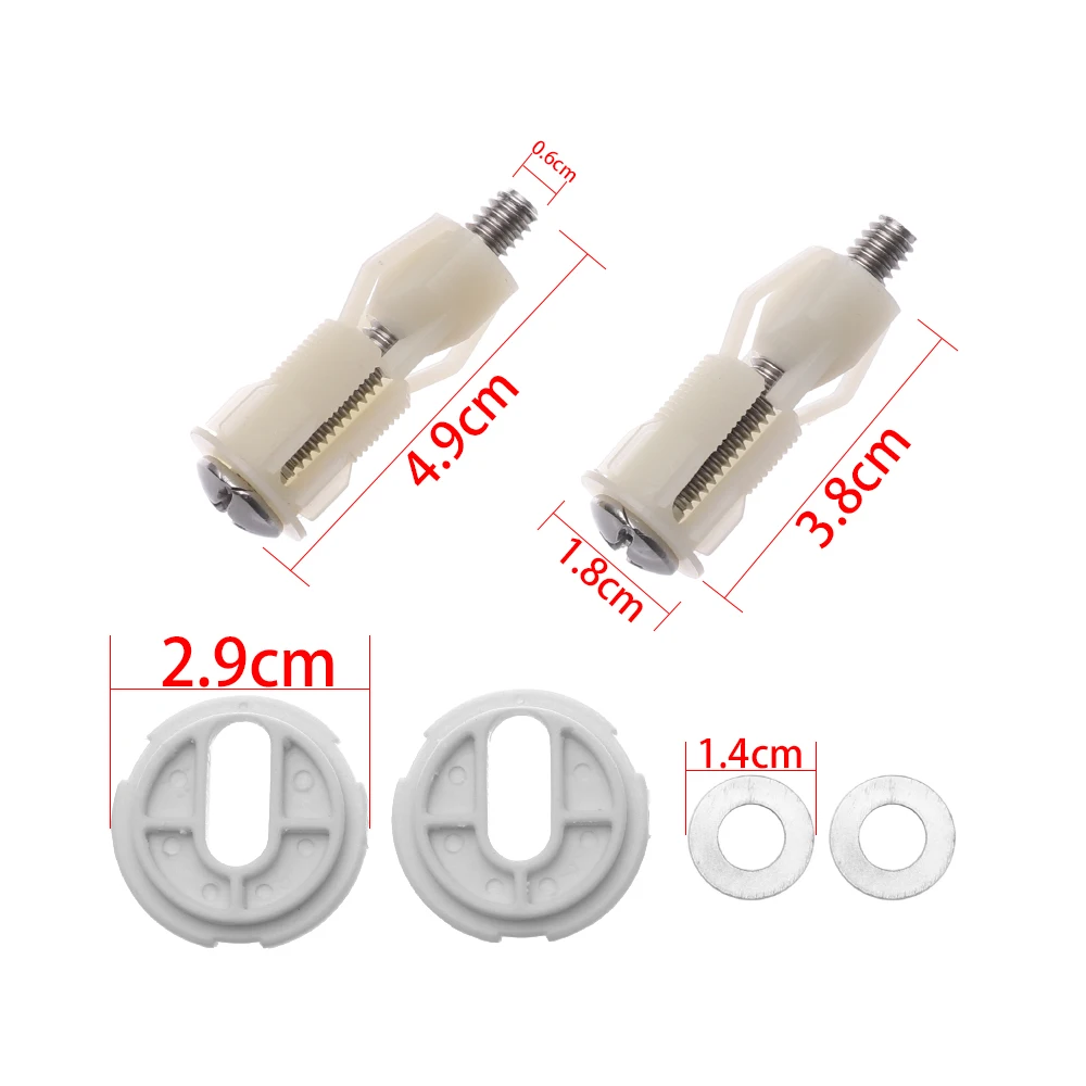 1 пара Туалет болты для сидения петли винты отверстие крепления Наборы Ванная