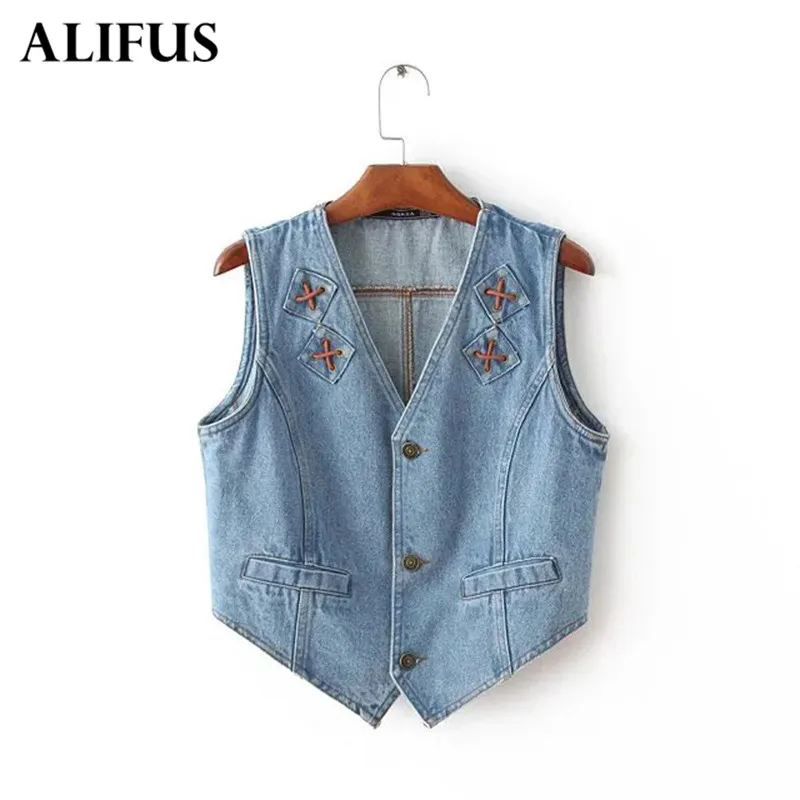 Модная тонкая ковбойская мужская куртка на шнуровке жилет рваный джинсовый